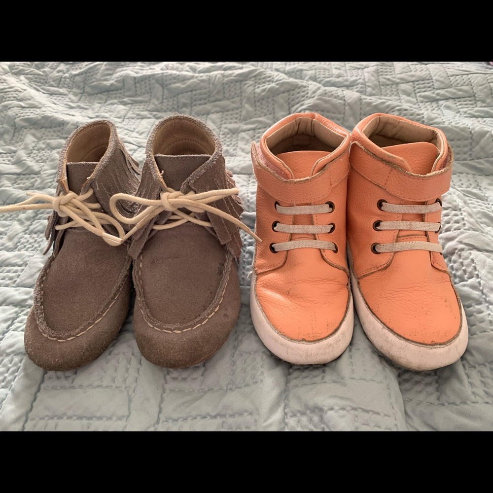 Two pairs of Monkey Feet Shoes